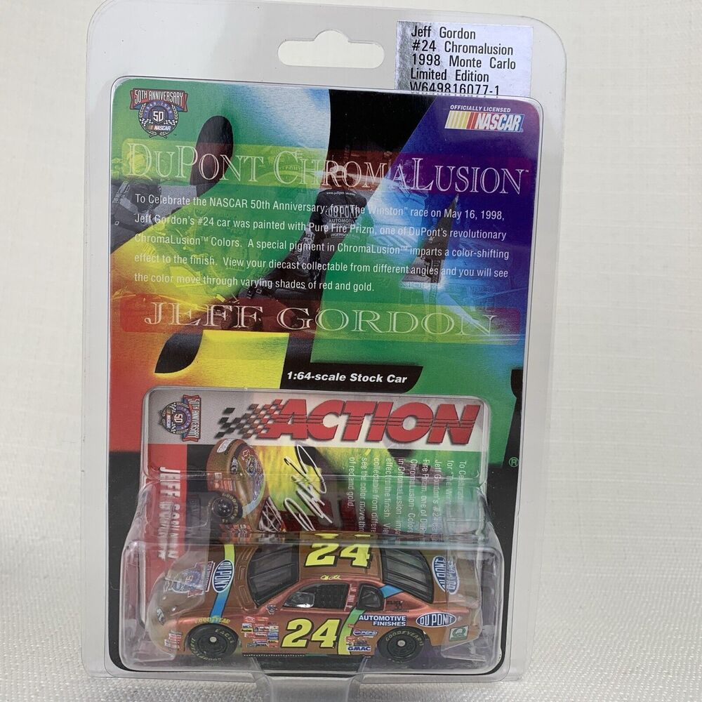 1998 ACTION DuPont #24 Jeff Gordon DuPont CHROMALUSION‎ Chevy Monte Carlo 1:64